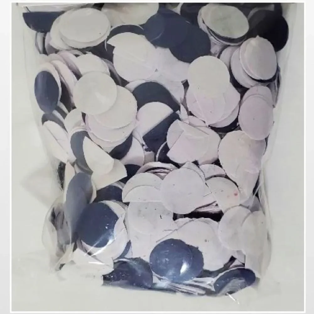 New Confetti Blue White Round Circles Party Home Table Top Decoration NWT
